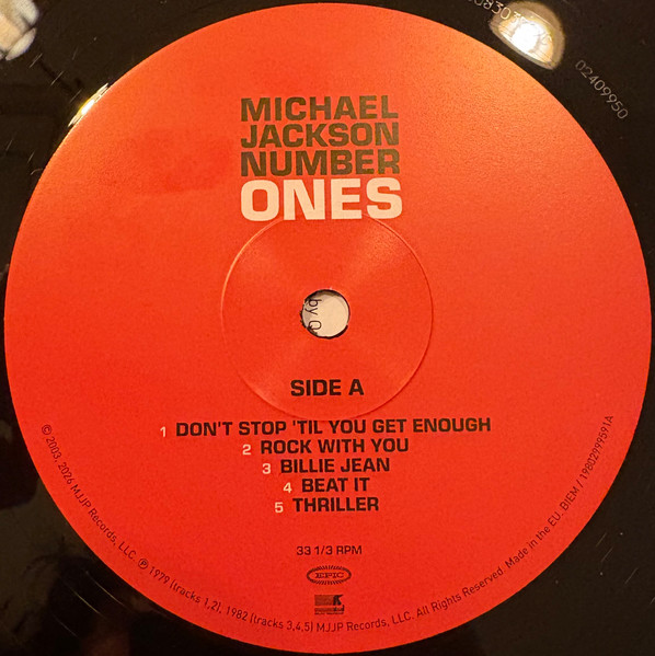 Michael Jackson - Number Ones (2 x LP, Compilation)