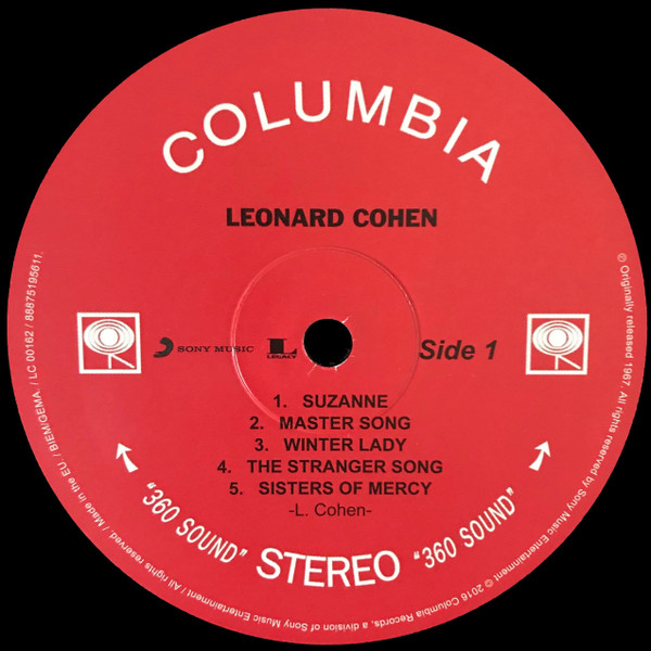 Leonard Cohen - Songs Of Leonard Cohen