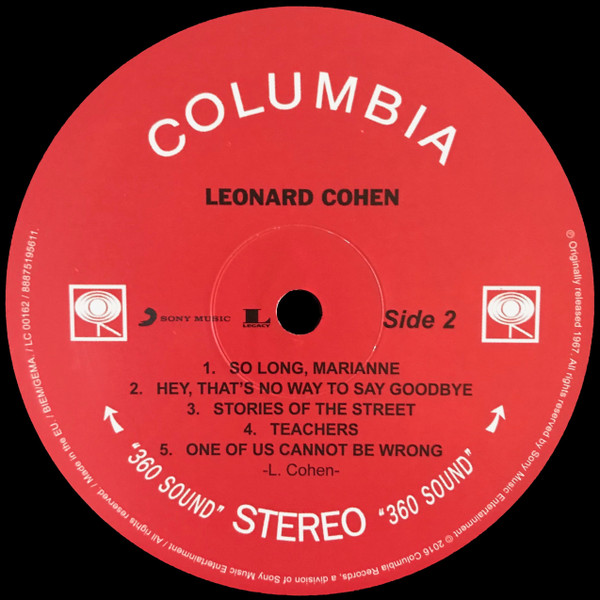 Leonard Cohen - Songs Of Leonard Cohen