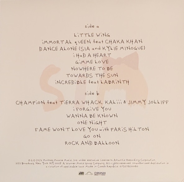 Sia - Reasonable Woman (Gimme Love Baby Pink Vinyl)