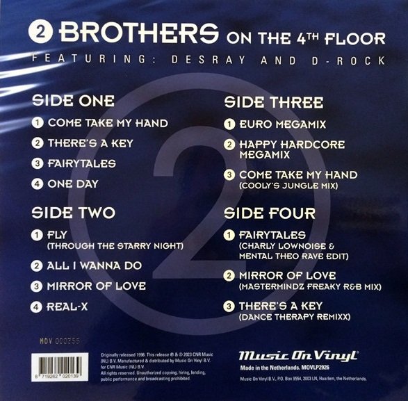 2 Brothers On The 4th Floor Featuring: Desray And D-Rock - 2 (Music On Vinyl, Limited Edition, Numbered, Crystal Clear, 180 gr)