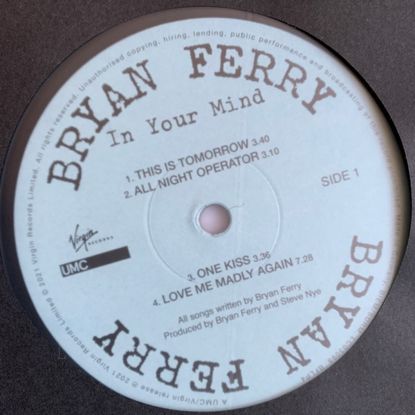 Bryan Ferry - In Your Mind