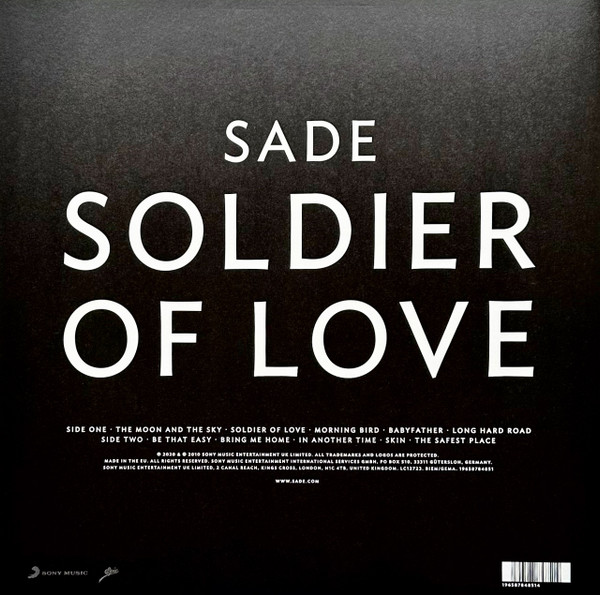 Sade ‎- Soldier Of Love (Half Speed Mastering, 180 Gr)