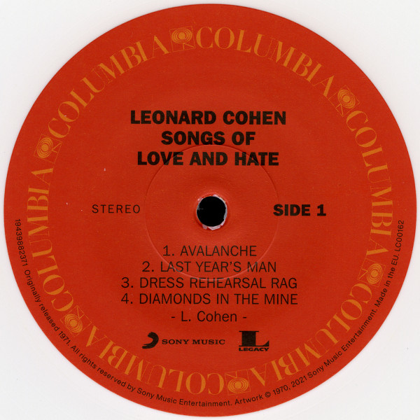 Leonard Cohen - Songs Of Love And Hate (50th Anniversary Limited Edition)