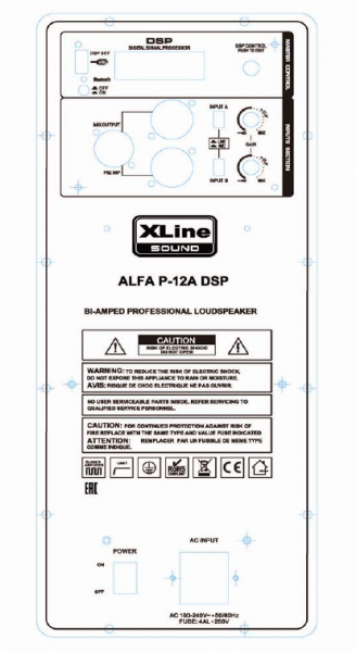 Активная акустика XLINE ALFA P-12A DSP