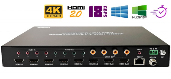 HDMI 2.0 матрица 4x4 Dr.HD MA 446 SM