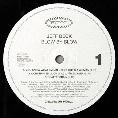 Jeff Beck ‎- Blow By Blow (180gr, Music on Vinyl)