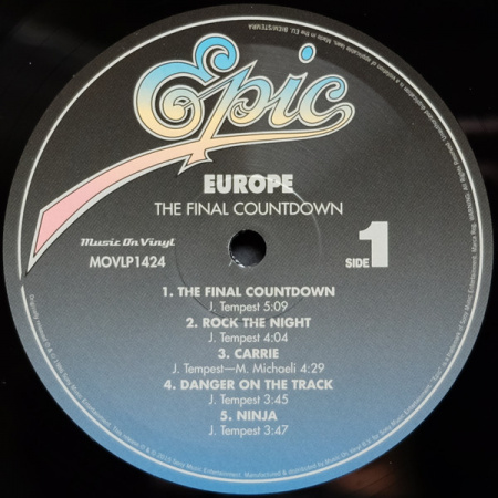 Europe - The Final Countdown (Music On Vinyl, 180 g)
