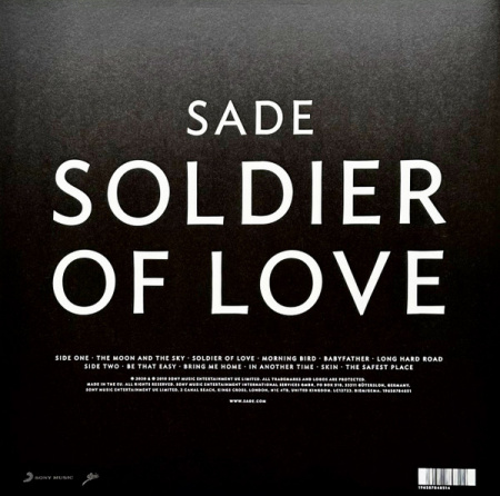 Sade ‎- Soldier Of Love (Half Speed Mastering, 180 Gr)