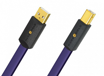 Wireworld Ultraviolet 8 USB 2.0 A-B Flat Cable 1.0m
