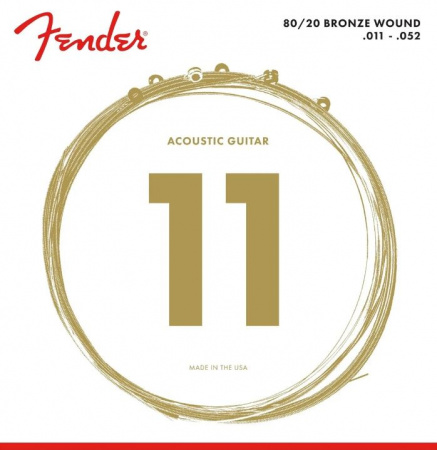 Fender Strings New Acoustic 70CL 80/20 Bronze 11-52